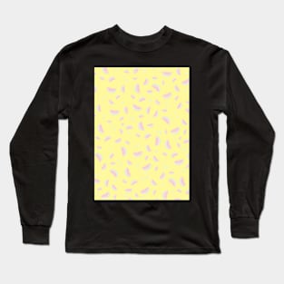 Watermelon, Watermelon pattern, Print, Tropical, Yellow, Pattern, Funny art, Modern art, Wall art, Print, Minimalistic, Modern Long Sleeve T-Shirt